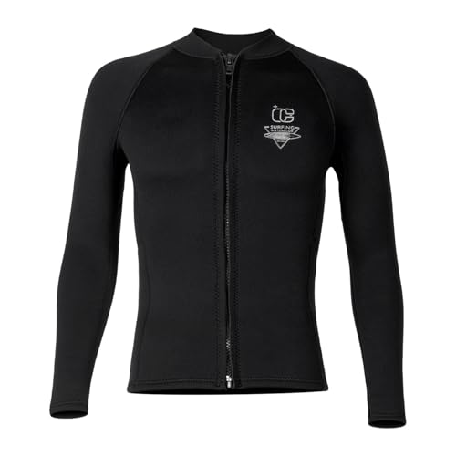 TTAO Men Mm Neoprene Swim Shirts Long Sleeve UPF Wetsuits Top Snorkeling Swimwear