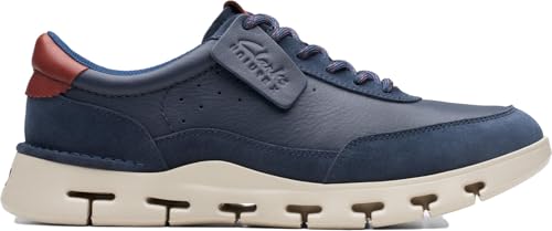 Image of Clarks Mens 26166010-black Comb Sneaker