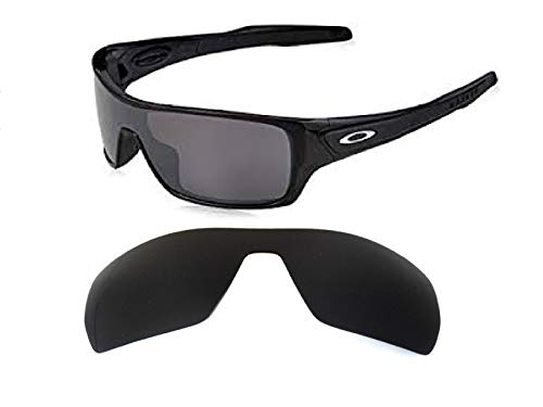 Galaxy Replacement Lenses For Oakley Turbine Rotor Black Color Polarized 100% UVAB (Black)