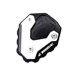 Pratique : pieds de support de moto, coussinets d'extension de béquille latérale, plaque de support en élargissant considérablement la zone de votre support de moto, nos rallonges assurent un stationnement stable et nivelé sur n'importe quel terrain, améliorant considérablement la stabilité de votre conduite.