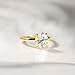 EAMTI 3CT 925 Sterling Silver 14K Gold Plated Engagement Rings Oval Cut Solitaire Cubic Zirconia CZ Wedding Promise Rings for Her Wedding Bands for Women Size 7