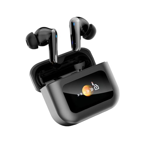 �y2025�ŐV��Bluetooth5.4+�t�����ڃP�[�X�z�t���t���C���z�� �J�i���^ ANC+ENC�m�C�Y�L�����Z�����O �ʘb�m�C�L���� ���ɑ��� �^�b�`���� �����y�A�����O ��x�� 6���ԉ��y�Đ� 400mAh�P�[�X�d�r�e�� Type-C�[�d �����Ԏ���