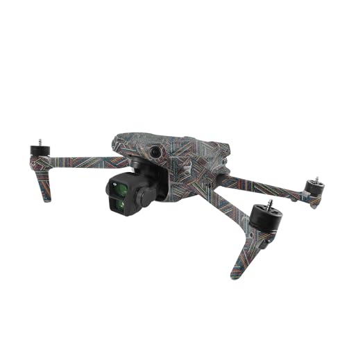 Image of MightySkins Glossy Glitter Skin Compatible with DJI Air 3 - Triangle Stripes | Protective, Durable High-Gloss Glitter Finish | Easy to Apply
