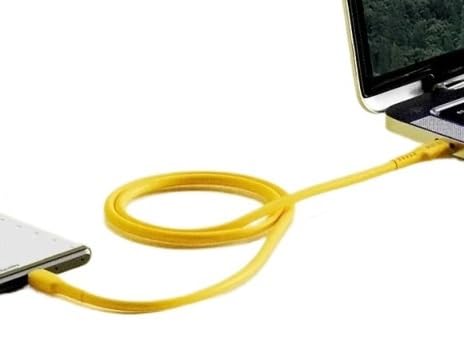 Cable de carga rápida tipo C de 100 W, de silicona líquida, cable de transmisión de datos (beige)