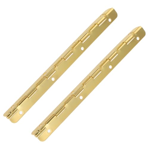 PRETYZOOM 2pcs Piano Hinge Replacement Iron Hinge Rounded Corners for Wooden Jewelry Box