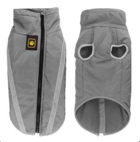 Idepet Wasserdichter Hundemantel Winter Warme Jacke, Winddichte Haustierkleidung Hundejacke Outfit für kleine mittelgroße Hunde mit Geschirrloch XL-6XL