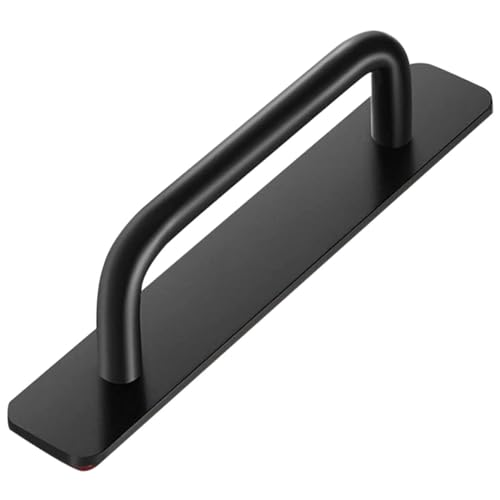 ledmomo 免打孔アルミ合ドアハンドル 滑り止めシャワードア取手 多用途キャビネット引手 引き戸 窓用 家用キッチン 浴室 リビング対応 簡単