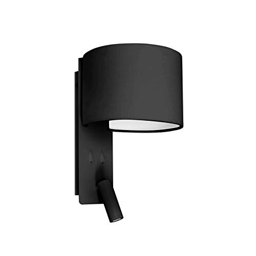Faro Barcelona 64305 - FOLD Lampe applique noire avec lecteur LED de NUT CREATIVE Cover