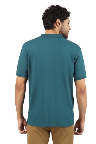 Image of Men's Regular Fit Polo Collar Half Sleeve T-Shirt Cotton Blend Polo T-Shirt Comfortable Lightweight Plain T-Shirt