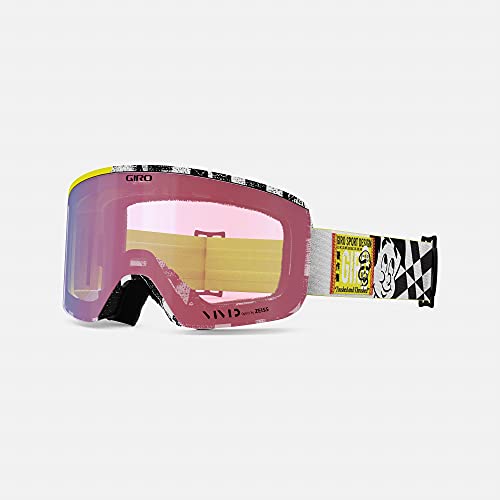 Giro Axis Masque de ski double écran Vivid Onyx et Infrared avec technologie magnétique
