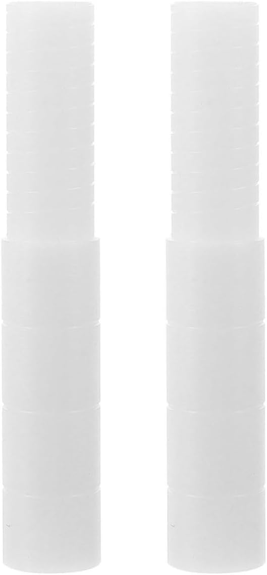 Golf Club Shaft Extension Plastic Steel 13.27mm 2pcs White | Iron and Wood Repair Use, Easy Installation, Versatile Fit, Pusher Rod Design, Golf Club Accessory