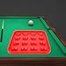 kowaku Billiard Ball Holder Tray Pool Accessory for 16 Balls, Snooker Pool Halls Case, Organizers Game Room Portable Pool Ball Tray, red