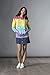 MV Sport Tie Dye Sweatshirts Hoodies for Women Rainbow Lightweight Pullover - Cotton Fleece Hoodie for Fall Winter Outfits