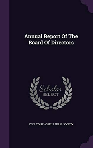 Annual Report Of The Board Of Directors