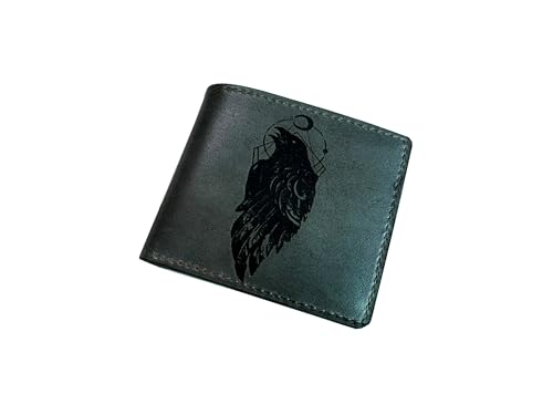 Mayan Corner RAVEN-3MN-SM Animal Pattern Leather Handmade Wallet thumb #7