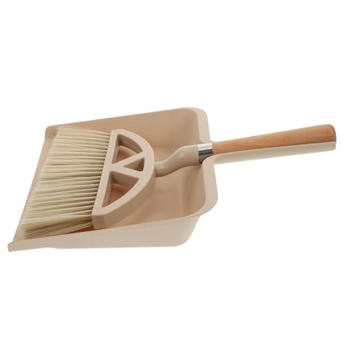 BESPORTBLE Juego de Mini Escoba y Recogedor de Escritorio de Plástico y Madera, Tamaño Compacto para Limpieza de Teclado y Mesa en Casa U Oficina, Kit Portátil de Suministros de Limpieza