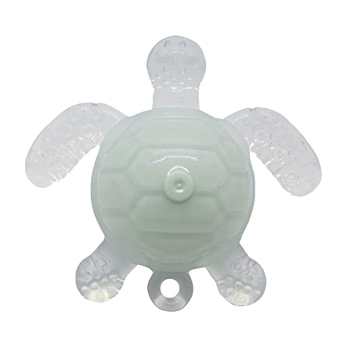 Image of Gadgetime USA Turtle teether (Green) Silicone Baby Teether Toy - Animal Teething Relief for Babies, Toddlers, Infants, Girls & Boys - Stimulating & Soft Soothing - BPA Free