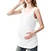 LYAQIUZHOU Maternity Tank Top and T-Shirt Set, Scoop Neck, Side Ruched, White, Black, Light Blue, Casual Wear, 3 Pack S-XXL (US, Alpha, 1 Month, Light Blue)