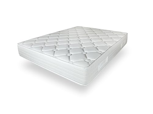 HÄUSBED - Colchón GADEA 26 cm HR Biopore y Viscopore | Núcleo Airtech 45D Alta Densidad | Firmeza Media | Reversible Verano/Invierno | Transpirable, Antibacteriano e Hipoalergénico (180x190 cm)