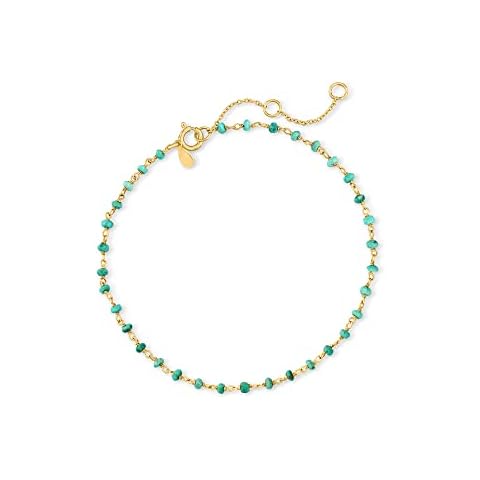 Ross-Simons Turquoise Bead Anklet Cover