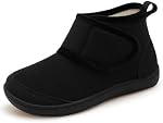 JOINFREE Women's Diabetic Slipper Boots Wide Fleece Lined Non-Slip Winter Booties for Swollen Edema Feet