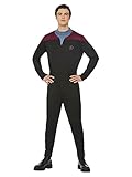 Smiffys Officially Licensed Star Trek Voyager Command Uniform, L - Size 42'-44',Black & Red