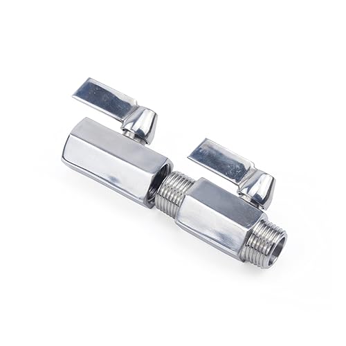 Mini válvula de bola de acero inoxidable 304, rosca macho de 0.5 pulgadas para agua y aceite 4