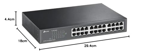 TP Link TL SF1024D Switch 24 Ports 10100 Mbps BureauRackable Boîtier Métal - vue 8