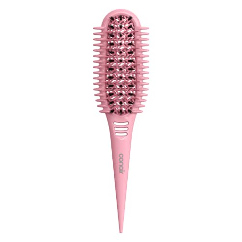 Conair Curl Define Pro Detangling Hairbrush, Tight Curls & Short Hair, Pink - image 1
