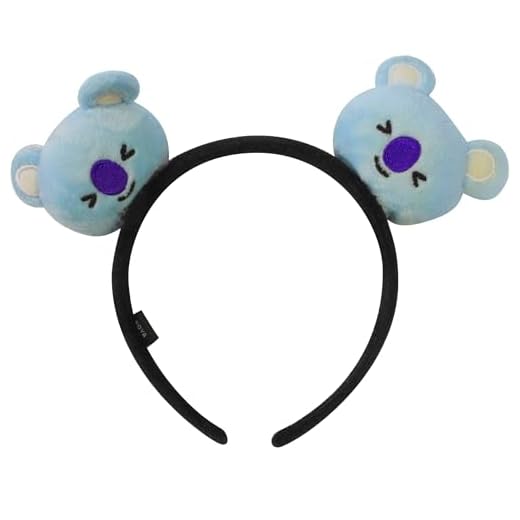 BT21 LINE FRIENDS Women's Headband, 3D Plush Hair Band for Adults, Cute Fashion Accessories, KOYA, One Size