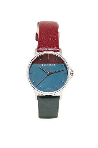 Preisvergleich Produktbild ESPRIT Damen Analog Quarz Uhr mit Leder Armband ES1L065L0055