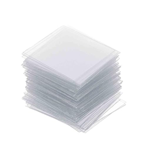 FELTECHELECTR Optical Microscope Slides Covers 100pcs Plastic Blank 22x22mm Laboratory Equipment for Urine Test Samples