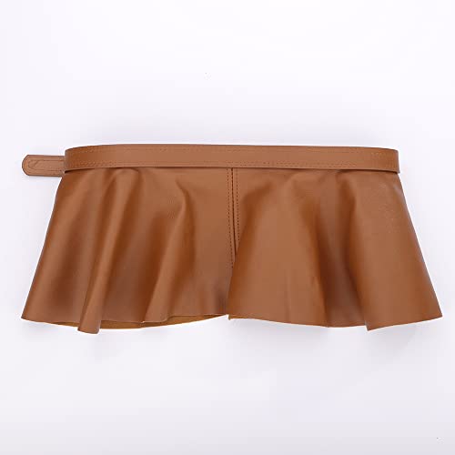 Wiwpar Women Vintage Wide Statement Stretch Waist Belt for Dresses Faux Leather Waist Belts for Women Big Boho OBI Style Cinch Waistband Belt for Dress (Style3)4