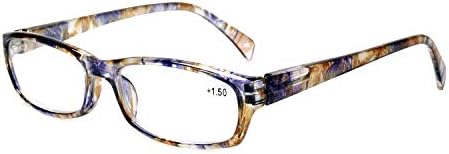 Kerecsen 5-Pack Reading Glasses Women Spring Hinge Pattern Design Glasses for Reading