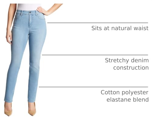 Image of Gloria Vanderbilt Womens Amanda Classic High Rise Tapered Jean Petite