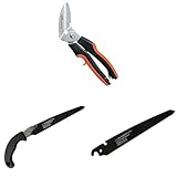 角利 マルチクラフト 強力万能鋏 MSS-30 + スーパー技工 替刃式のこぎり軽金属用 + 替刃 【セット買い】