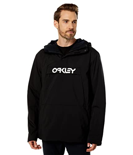 Oakley Men's Thermonuclear Protection Throwback Thursday Insulated Anorak Jacket, Blackout, X-Large