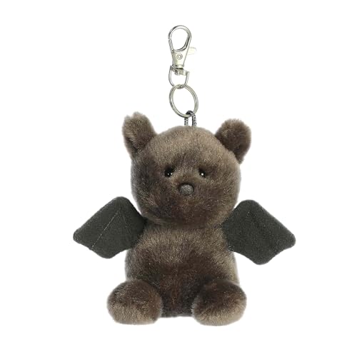 Aurora Adorable Palm Pals Luna Bat Clip-On - Fun Collectible Plush for Kids and Adult Collectors - Perfect for Decorating Rooms and Birthday Gifts - Black 4 Inches