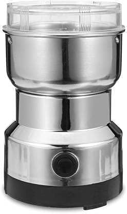 SHREVI Mini Electric Stainless Steel Smash Machine, Multi Function Small Food Grinder, Portable Coffee Bean Seasonings Spices Mill Automatic Grinding Tool Appliance – Home and Office.