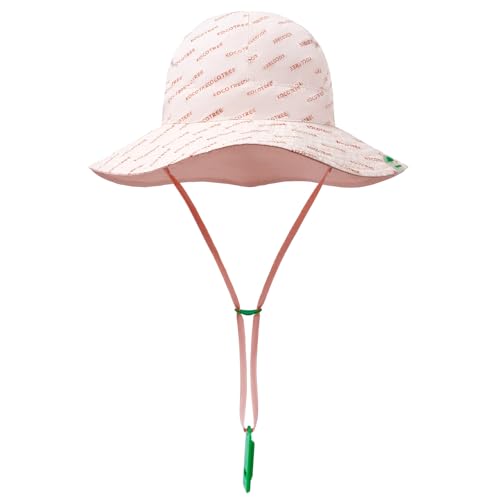 Baby Girl Sun Hat with UPF 50+ Outdoor Adjustable Beach Hat with Wide Brim Toddler Bucket Hat2