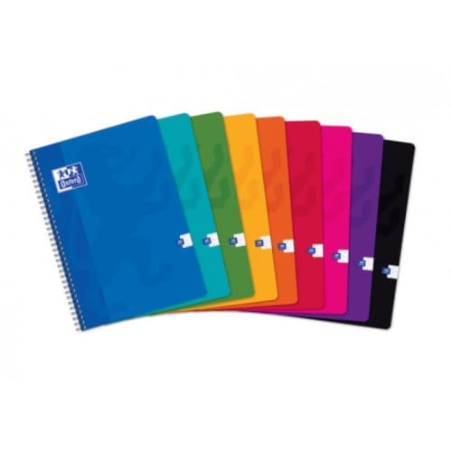Schulheft Klassisch Rel. Einschließlich A4, 180p./90 Blatt, 90 g/m², verschiedene Farben, 5 Stück