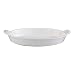 Le Creuset Heritage Stoneware 3.1 Quart Oval Au Gratin Dish, White