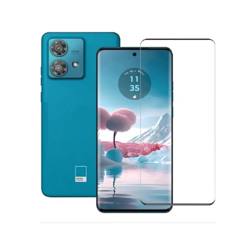 Image of Premium Curved FULL GLUE Tempered Glass for Moto Edge 40 Neo Advanced Border Less Full Screen Coverage FULL GLUE Screen Protector Guard