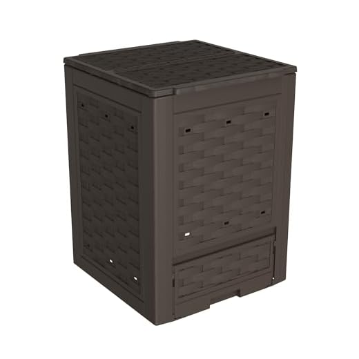Toomax Z650R035 Contenitore Composter, Rattan Line, 60X60X83, Marrone