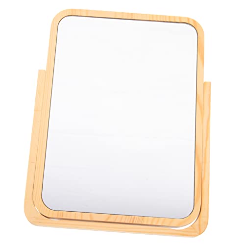 Espejo de maquillaje de mesa con luces giratorio miniatura 1