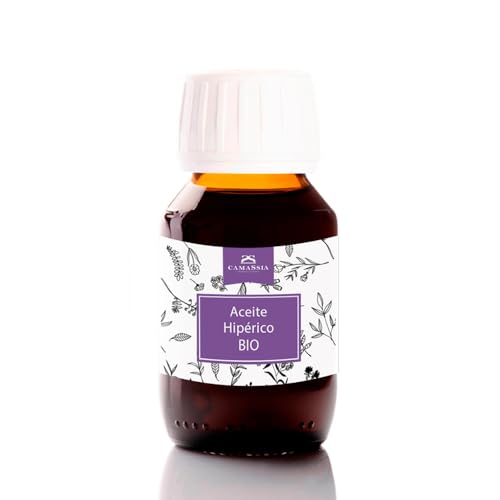 Camassia Aceite de hipérico BIO | Aceites vegetales | Macerado en Aceite de Oliva de agricultura ecológica | 250ml