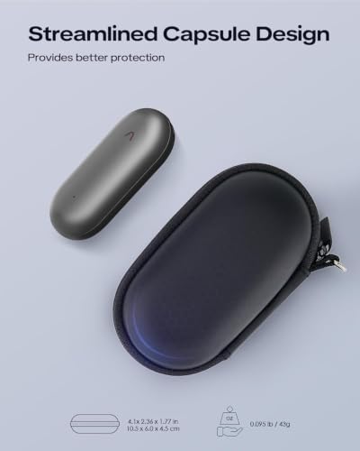 Image of Hard Case for PLAUD NotePin /NotePin S AI Voice Recorder, Portable Protective Storage Bag for Digital Voice Recorder, Meeting /Airplane Travel Carrying Case Bag