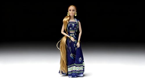 Image of Doll in Lehenga for Girls | Made in India Traditional Toy | Beautiful gudia| Birthday Gift for Kids Aged 3-13 Years | Cultural Indian Fashion Toys in Premium Packaging (C17)