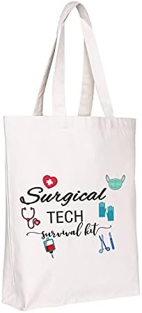 WCGXKO Surgical Tech Gift Surgical Tech Survival Kit Travel Accessories Toiletry Bag Makeup Bag (Surgical TECH tote) 1 WCGXKO Surgical Tech Gift Surgical Tech Survival Kit Travel Accessories Toiletry Bag Makeup Bag (Surgical TECH tote)