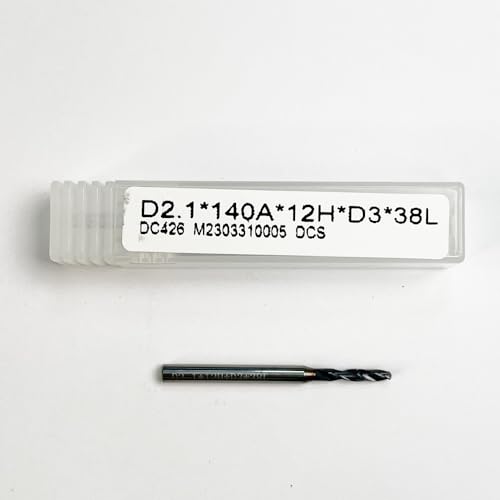 HUAZHICHUN D2.1 * 140A*12H*D3*38L Diameter2.1/Angle140/Edge length12/Handle length3/Overall length38